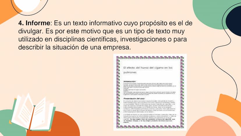 Texto Informativo Introducción
6. Características de los textos informativos
1. Que es el texto informativo
2.En que consiste el texto infor