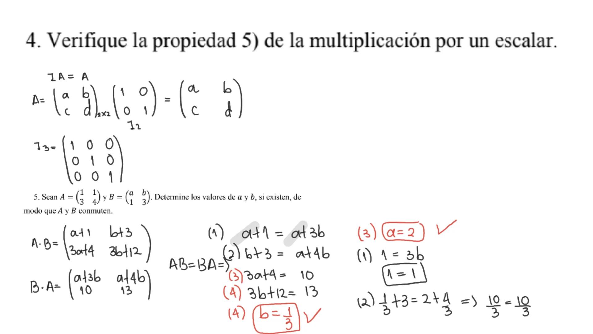 1. Clasifique cada una de las siguientes matrices de acuerdo con las definiciones vistas
en el video, si corresponde a alguna de ellas.

$a)