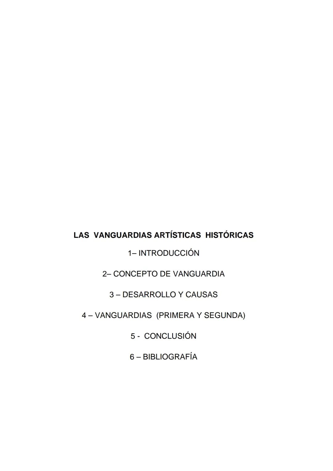 LAS VANGUARDIAS ARTÍSTICAS HISTÓRICAS
- OTRAS TENDENCIAS RECIENTES -
ASIGNATURA: VANGUARDIAS ARTÍSTICAS LAS VANGUARDIAS ARTÍSTICAS HISTÓRICA