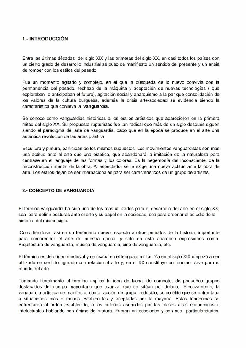 LAS VANGUARDIAS ARTÍSTICAS HISTÓRICAS
- OTRAS TENDENCIAS RECIENTES -
ASIGNATURA: VANGUARDIAS ARTÍSTICAS LAS VANGUARDIAS ARTÍSTICAS HISTÓRICA