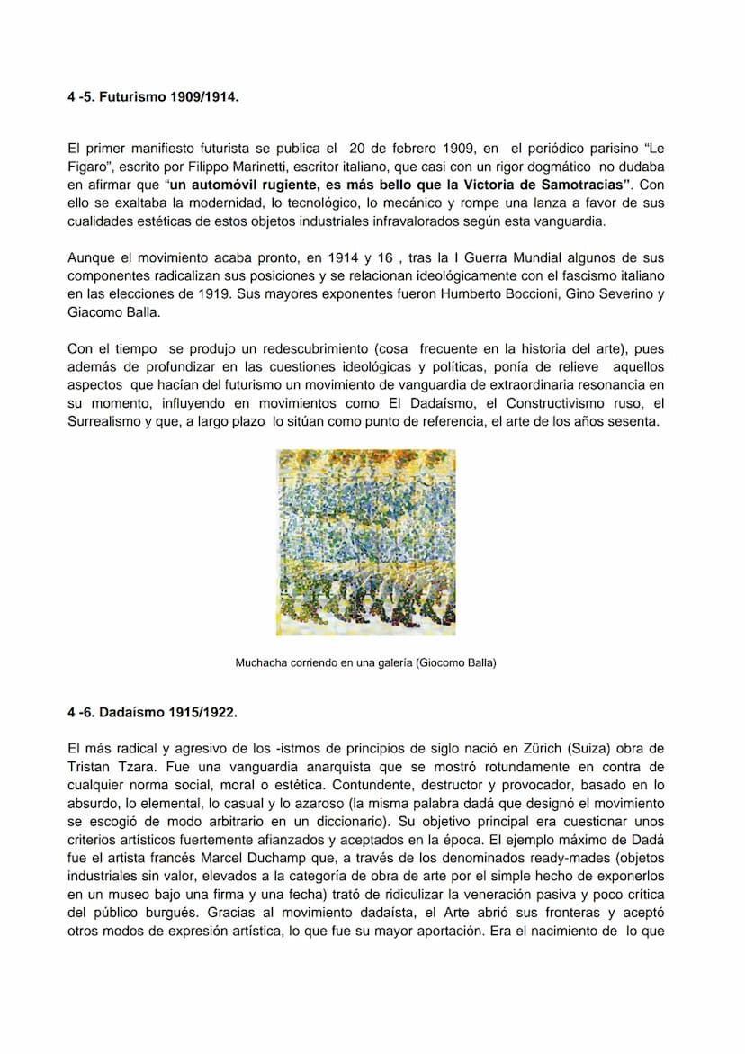 LAS VANGUARDIAS ARTÍSTICAS HISTÓRICAS
- OTRAS TENDENCIAS RECIENTES -
ASIGNATURA: VANGUARDIAS ARTÍSTICAS LAS VANGUARDIAS ARTÍSTICAS HISTÓRICA