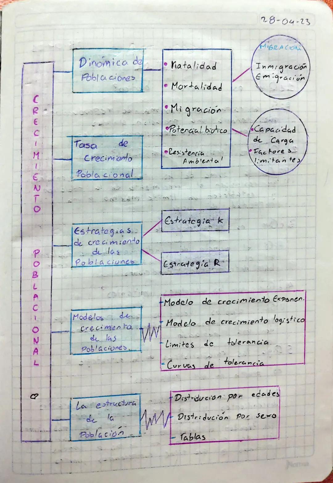 28-04-23

MIGRACION

Dinomica de
Poblaciones.

Natalidad

Inmigración
Emigración

Mortalidad

Migración

CRECIMIENTO
Tasa de
Crecimiento
Pob