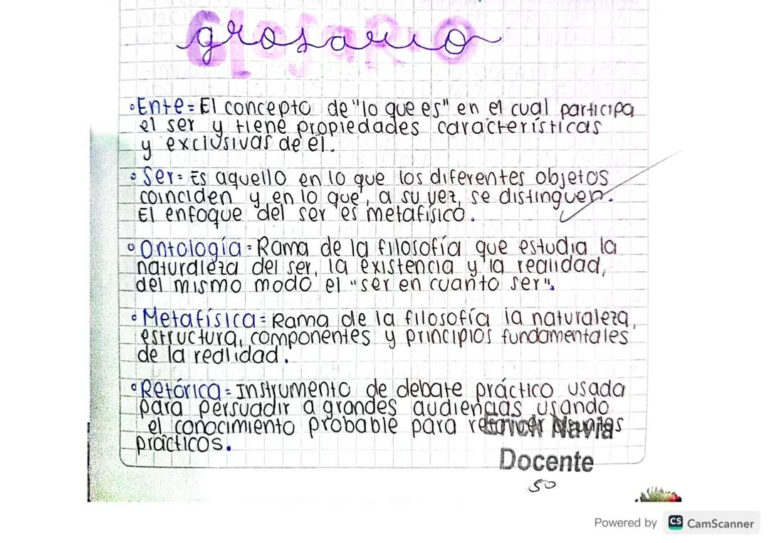 GLOSARIO FILOSÓFICO