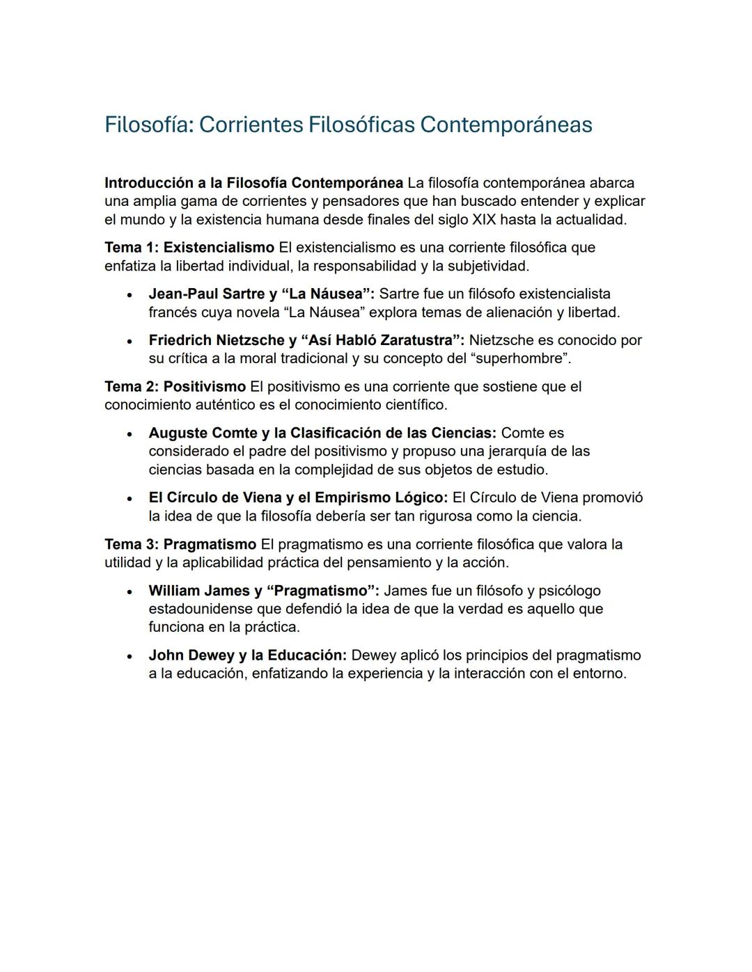 Corrientes filosoficas