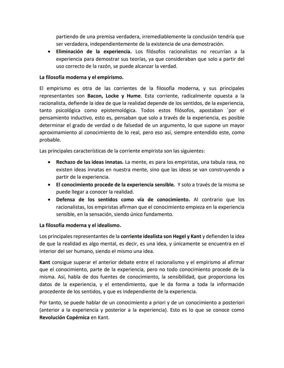 Filosofía Moderna
¿Qué es?
El comienzo de la filosofía moderna va unido a una serie de factores históricos que
condicionan un cambio de ment
