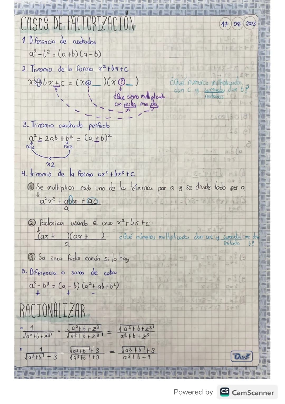 Casos de factorizacion