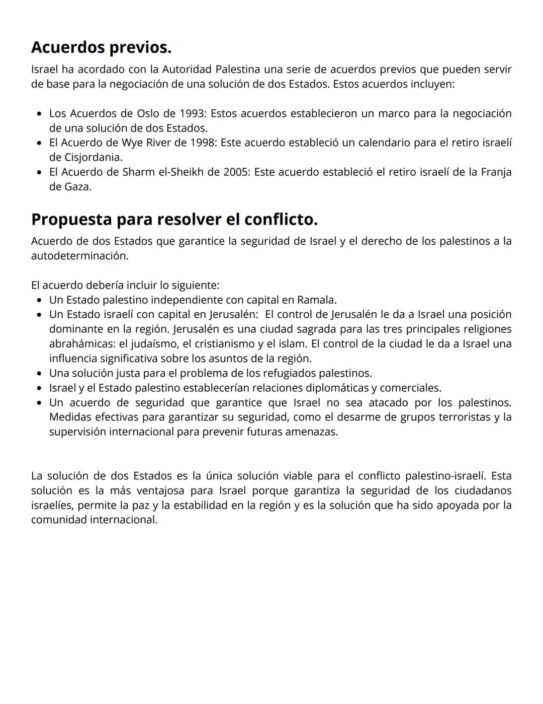 Escenario: Debate de enfrentamiento sobre
el conflicto armado entre Palestina e Israel.
País representado: Israel
• Israel tiene derecho a e