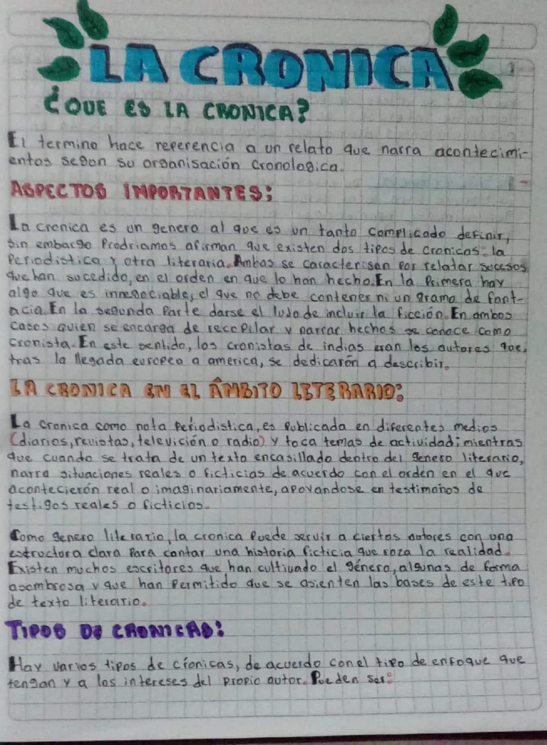 La cronica