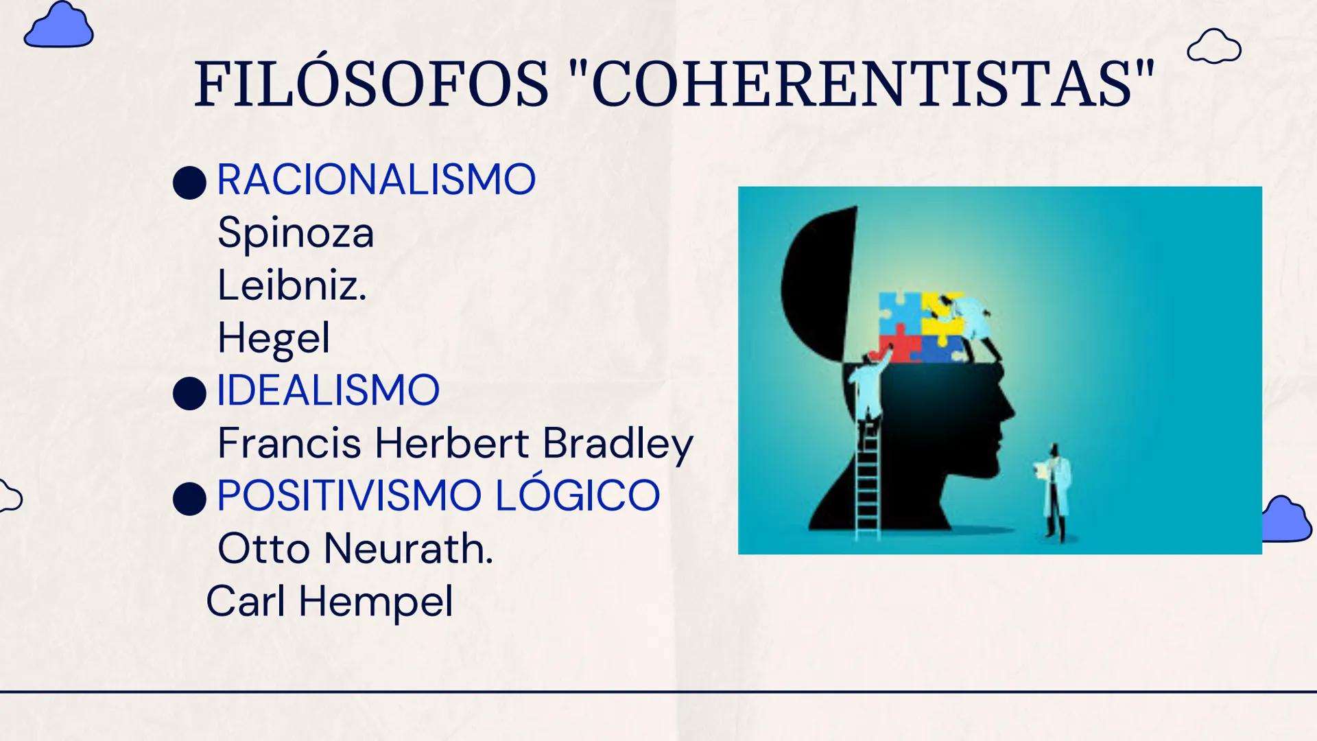# La Verdad
como
Coherencia
Lógica
Grupo 3 – 11*2 # Índice

01
¿Qué es la verdad
como coherencia?

02
Características y
principios

03
La ve