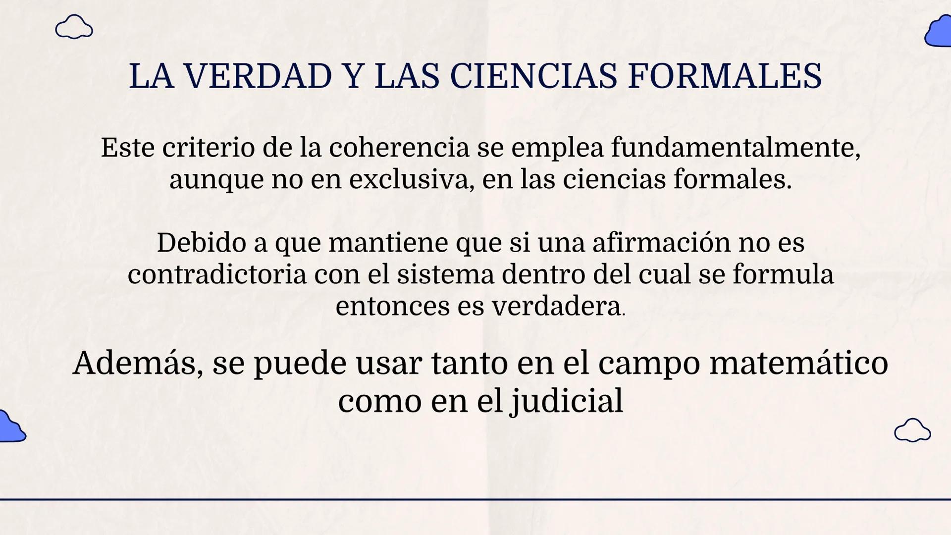 # La Verdad
como
Coherencia
Lógica
Grupo 3 – 11*2 # Índice

01
¿Qué es la verdad
como coherencia?

02
Características y
principios

03
La ve