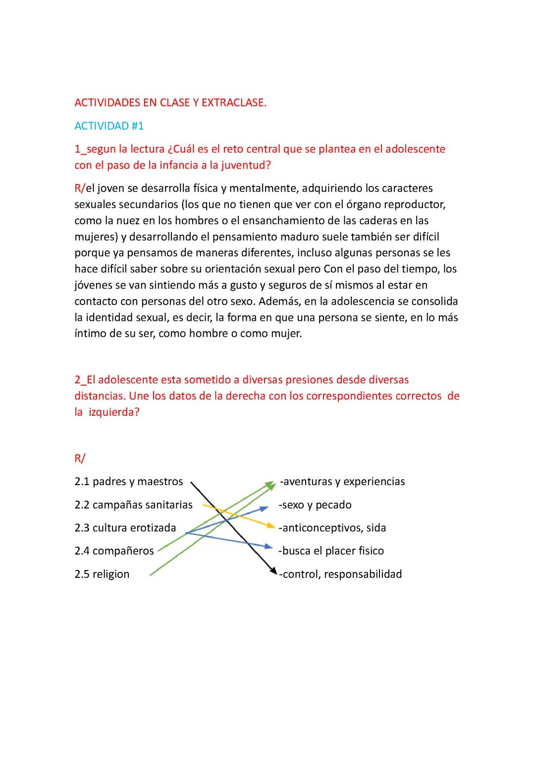 Reto central que se plantea en el adolescente 