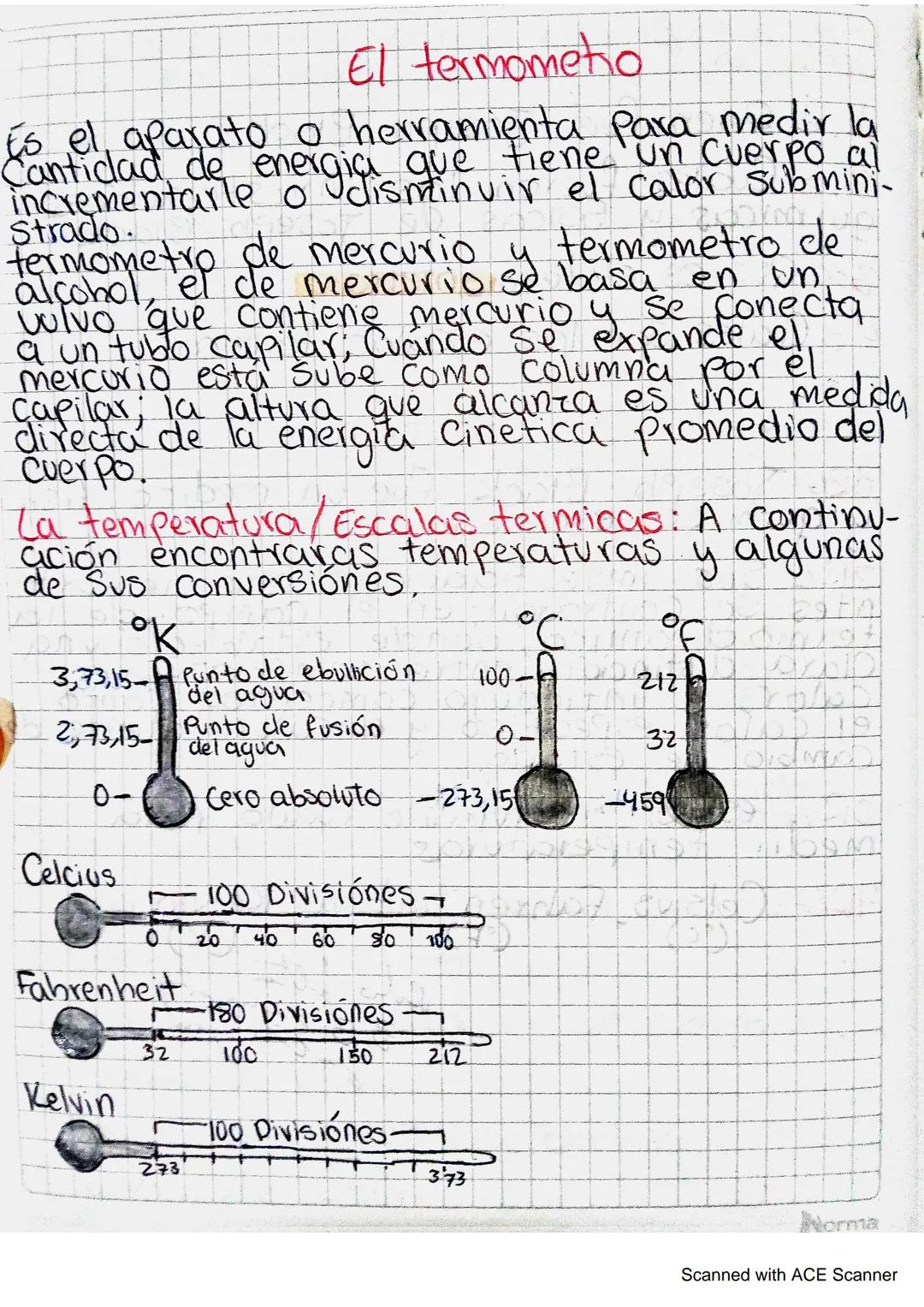 El termometio
Es el aparato o herramienta para medir la
Cantidad de energia que tiene un cuerpo al
energicisminuir
incrementarle o disminuir