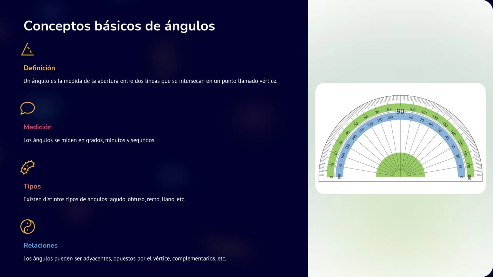 Geometría
y
Trigonometría
La geometría es el estudio de las formas y sus propiedades. La
trigonometría se enfoca en las relaciones entre áng