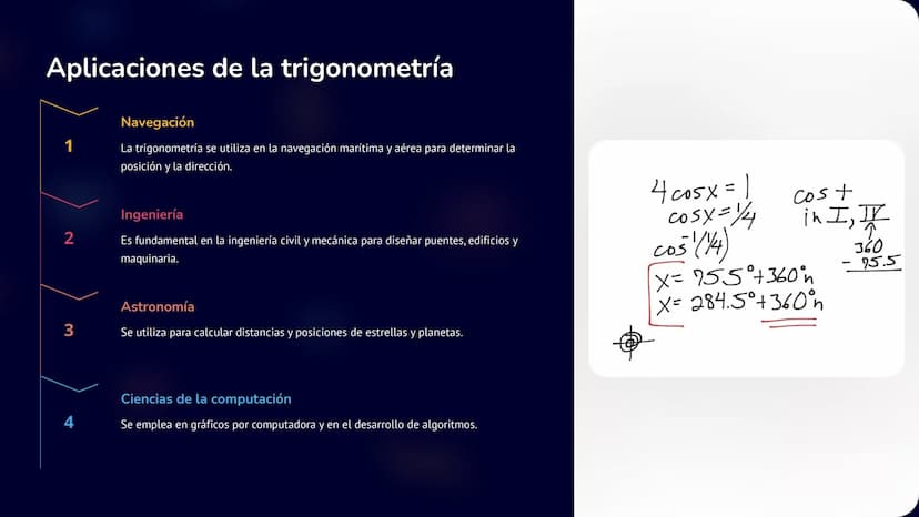 Geometría
y
Trigonometría
La geometría es el estudio de las formas y sus propiedades. La
trigonometría se enfoca en las relaciones entre áng