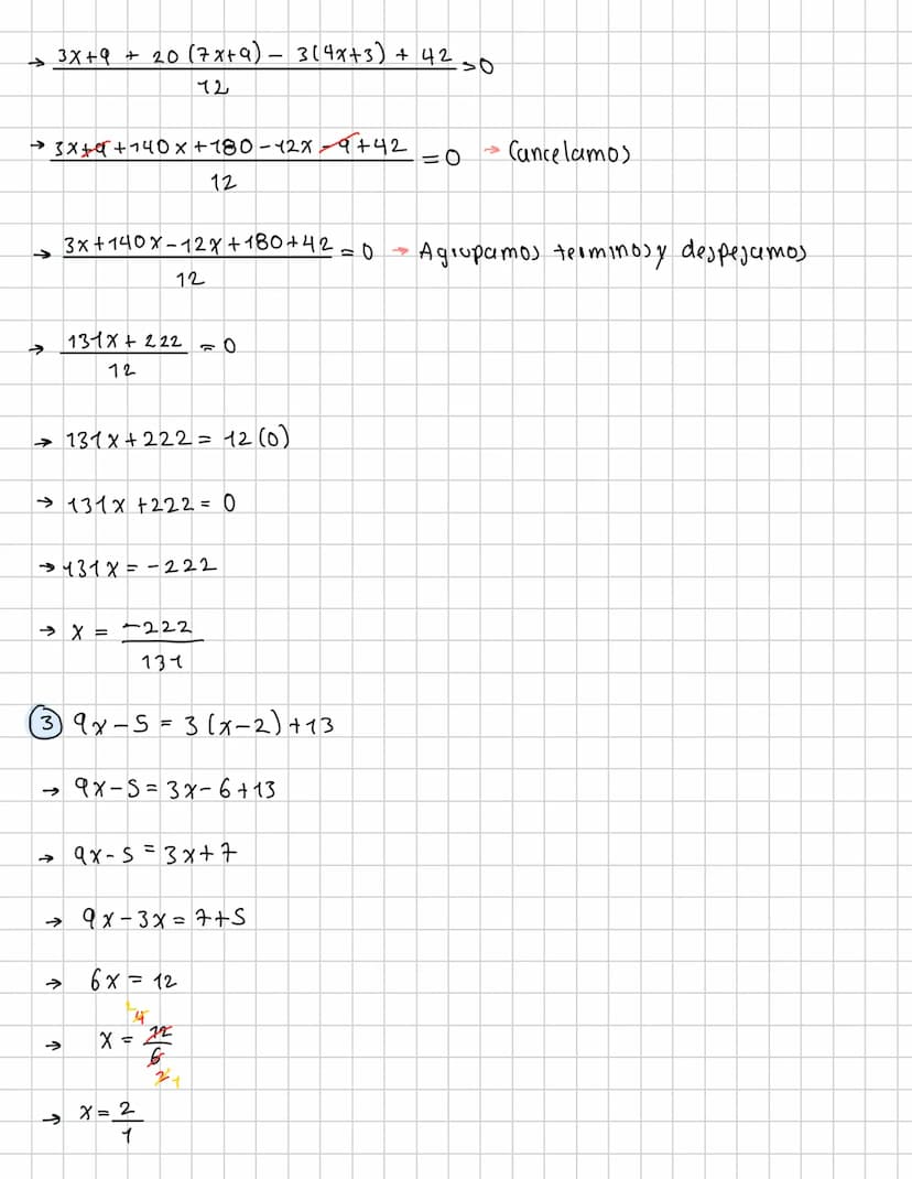 EDE SPETANDO A ×
③2x-4x-13
multiplicamos arriba yabajo por 3 para
que el denominador
6
2
9
sea igual
+ ☑
3(x-1)
2-13
3x-3
X-13
=
6
2.3
6
6
9