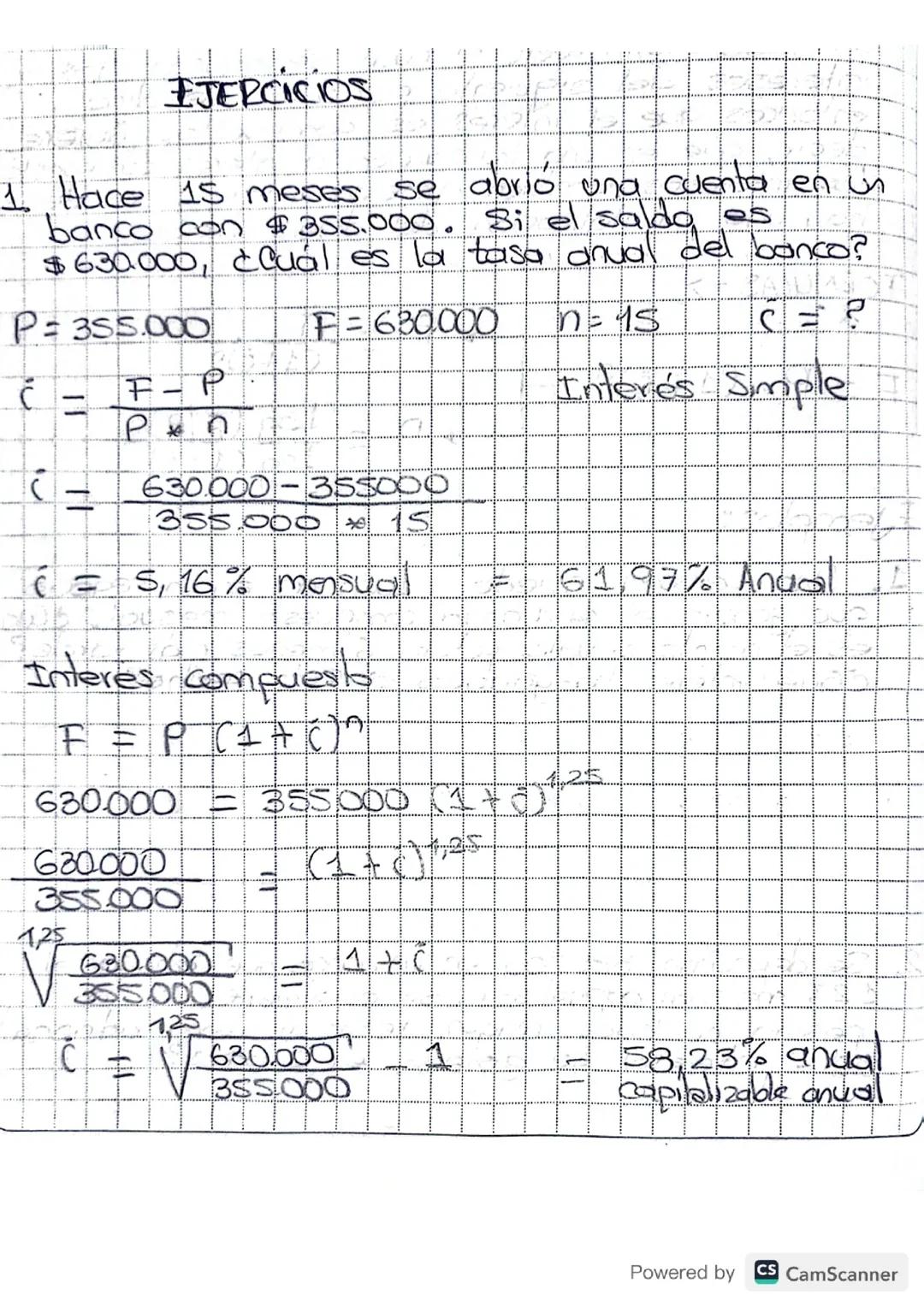 INTERES SIMPLE Y INTERES COMPUESTO