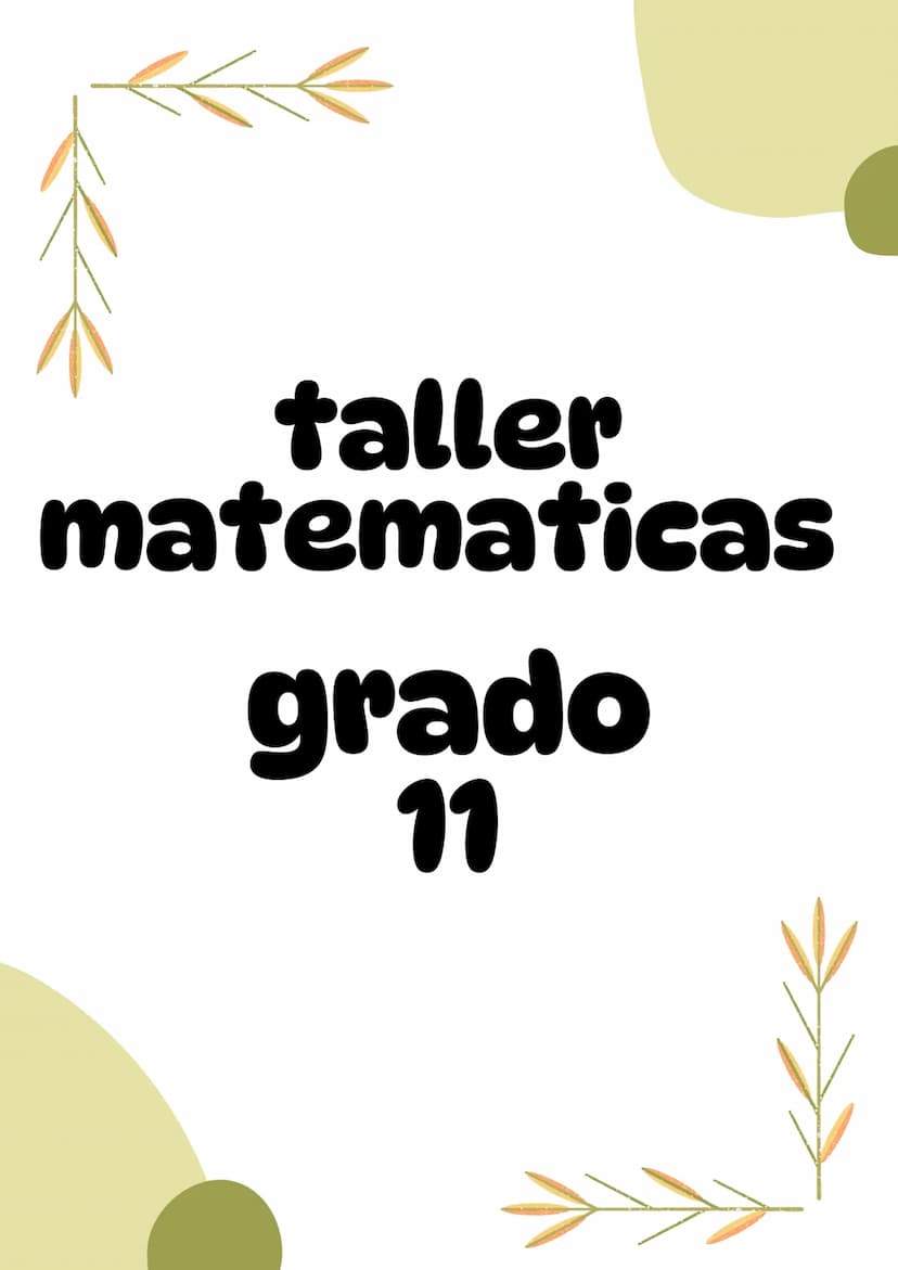 taller
matematicas
grado
11 Pregunta 1
UN SISTEMA DE TRANSPORTE MASIVO TIENE VARIAS
ESTACIONES (E1, E2,...) SOBRE UNA AVENIDA. EN
CONDICIONE