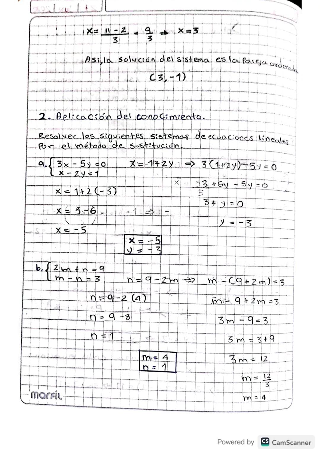 reviodo
1
27 JUN 2020

Solución pur método de Sustitución
Solución for metodo de sustitución
Para resolver un sistema de ecuaciones lineales