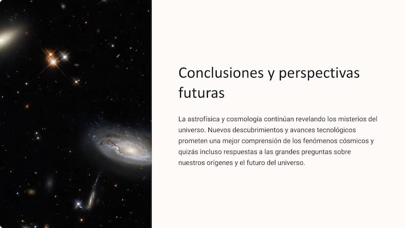 la astrofísica y
cosmología
La astrofísica y cosmología son ramas fascinantes de la ciencia
que estudian el origen, la estructura y la evolu