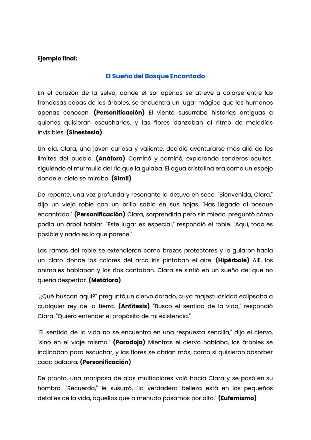 Figuras Literarias
Las figuras literarias son recursos estilísticos que los autores emplean para
embellecer su lenguaje y dotar de expresivi