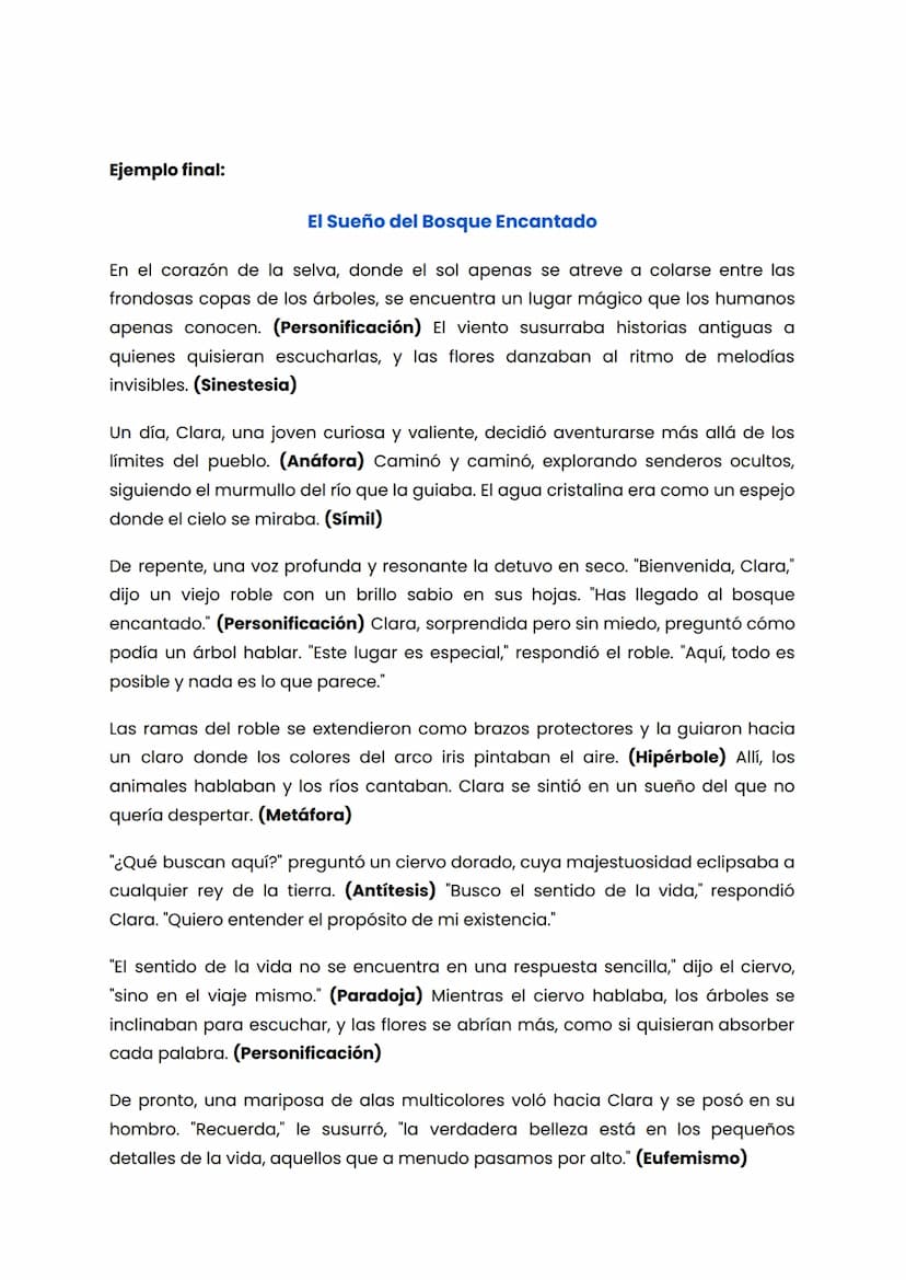 Figuras Literarias
Las figuras literarias son recursos estilísticos que los autores emplean para
embellecer su lenguaje y dotar de expresivi