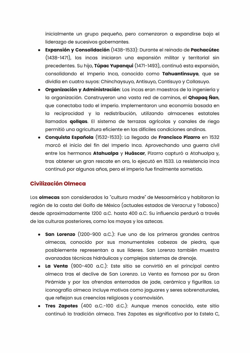 Civilizaciones precolombinas en America
Las civilizaciones precolombinas en América representan una vasta y rica
diversidad de culturas que 