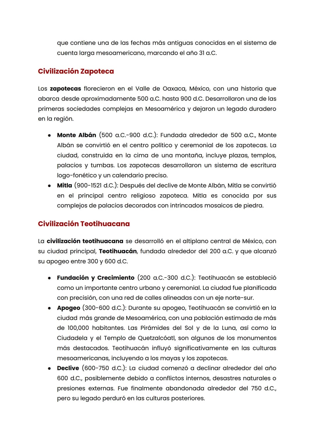 Civilizaciones precolombinas en America
Las civilizaciones precolombinas en América representan una vasta y rica
diversidad de culturas que 