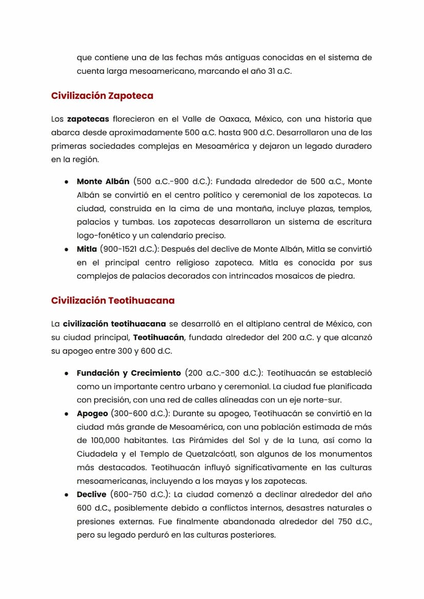 Civilizaciones precolombinas en America
Las civilizaciones precolombinas en América representan una vasta y rica
diversidad de culturas que 