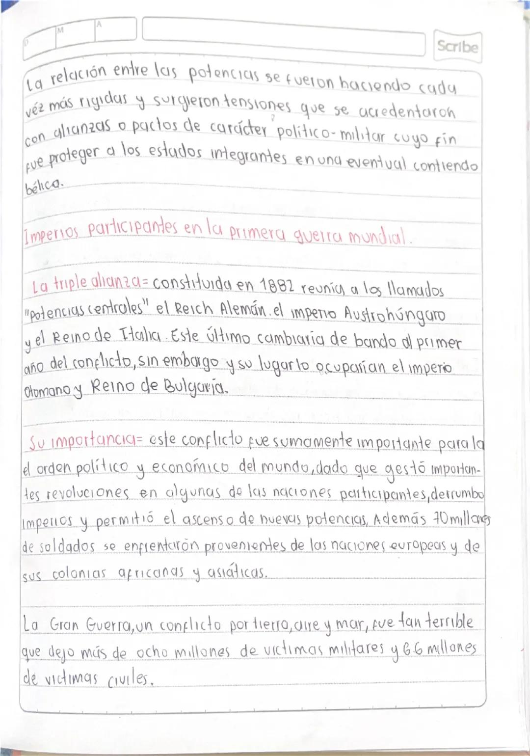 Jueves 6 de Junio, 2024
Agenda
.
Saludo
La
Primera guerra mundial.
Primera Guerra Mundial.
I primera guerra mundial también conocida como "L