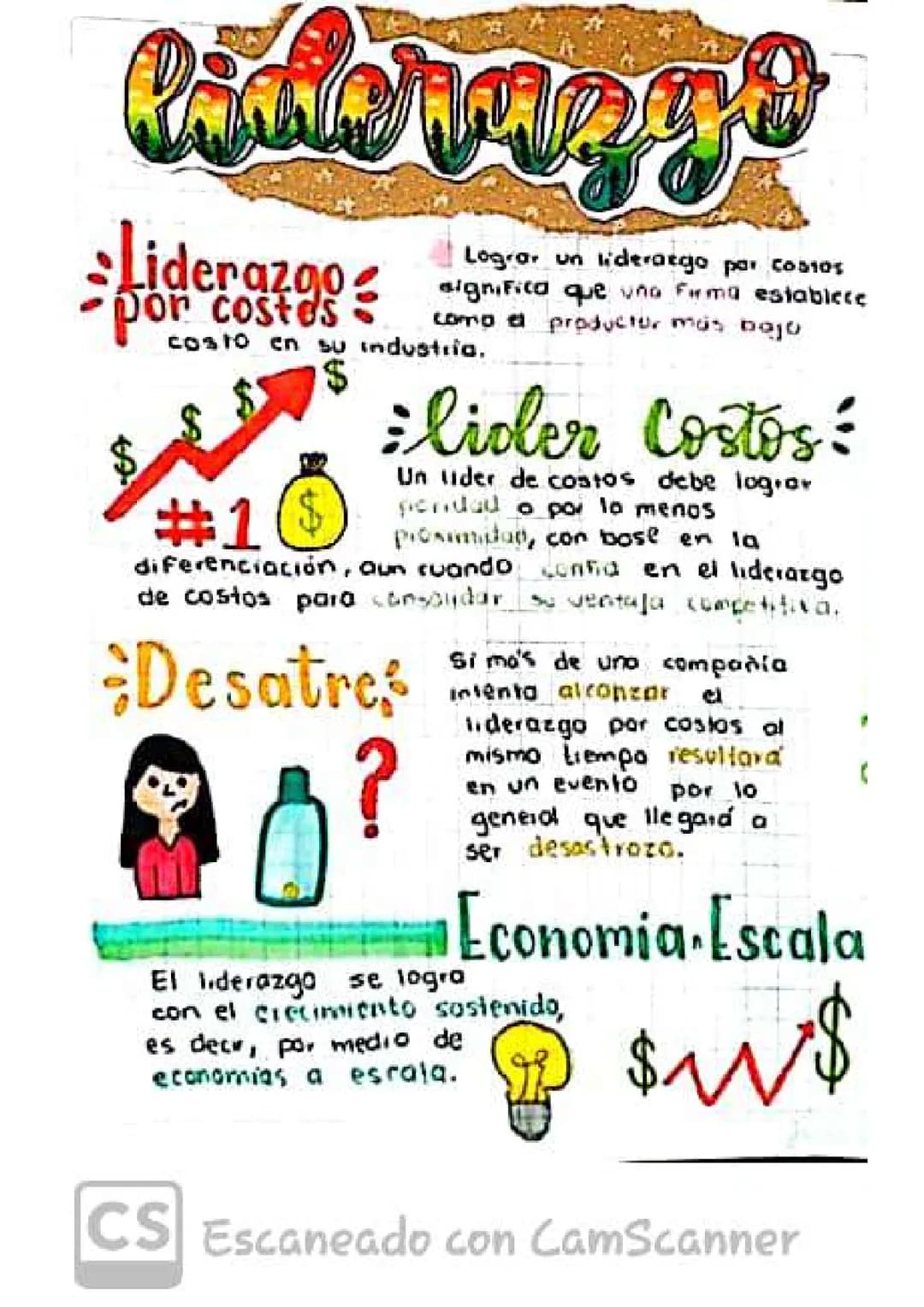 Lograr un liderazgo por costos
significa que vno firma establece
Dor costes - comp a productor más bajo
por
costo en su industria.
$
#13
lid