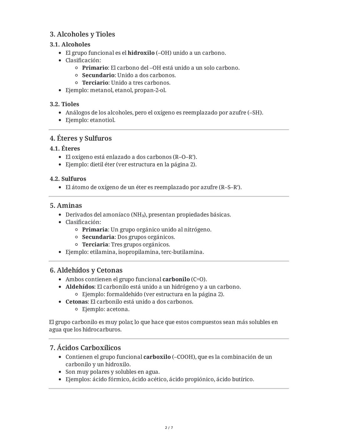 Guía 11°: Grupos Funcionales en los Compuestos Orgánicos
(Resumen Completo)
Introducción a los Grupos Funcionales
Un grupo funcional es un á