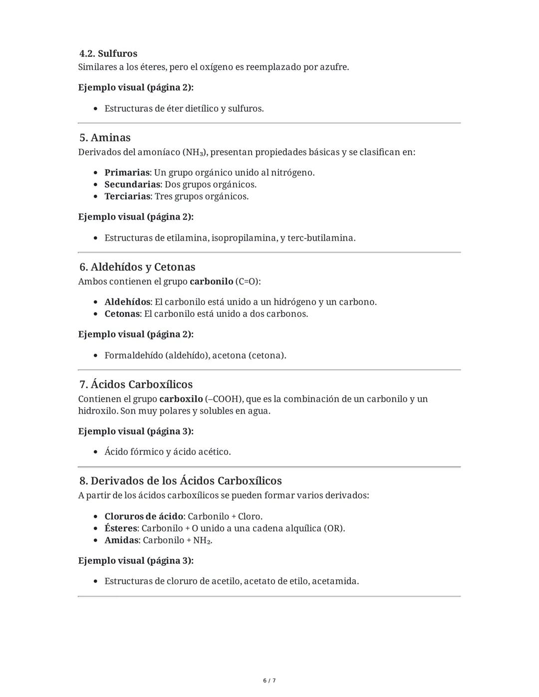 Guía 11°: Grupos Funcionales en los Compuestos Orgánicos
(Resumen Completo)
Introducción a los Grupos Funcionales
Un grupo funcional es un á