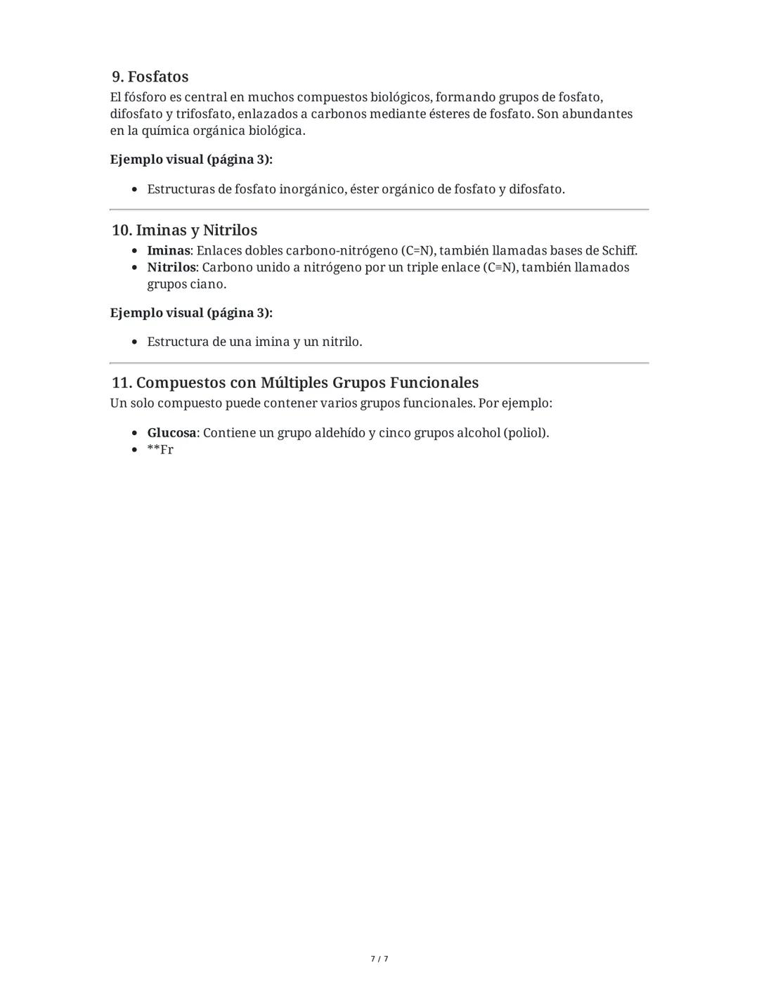 Guía 11°: Grupos Funcionales en los Compuestos Orgánicos
(Resumen Completo)
Introducción a los Grupos Funcionales
Un grupo funcional es un á