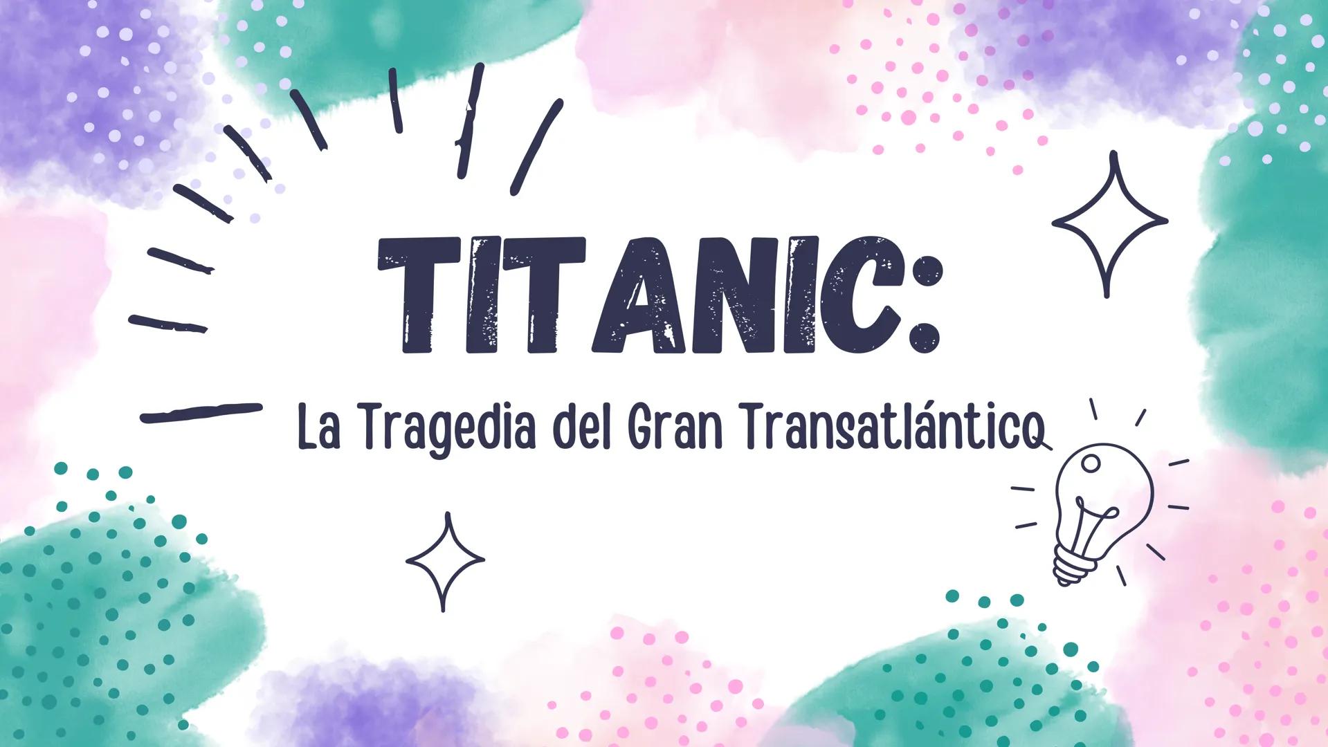TITANIC:
La Tragedia del Gran Transatlántico HISTORIA Y
CONSTRUCCION
EL RMS TITANIC FUE UN TRANSATLÁNTICO
BRITÁNICO CONSTRUIDO EN LOS ASTILL