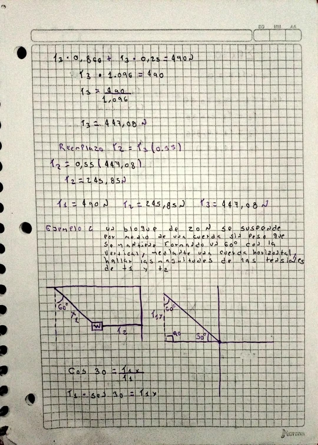 12
1 abril / 2024
Primera lez
de Newton
Cuerpes
ea equilibrio
(D.CL.)
DD MM AA
14
Esemple
גט
Saco
as equilibrio
de cene to de
de
3
9294105
d