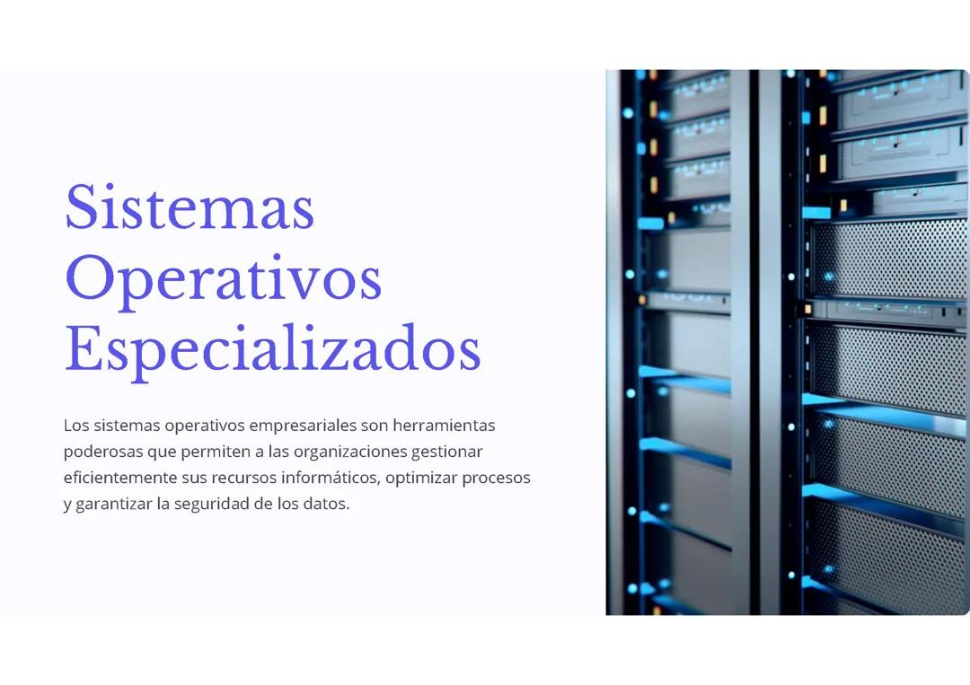 Sistemas Operativos Especializados: 