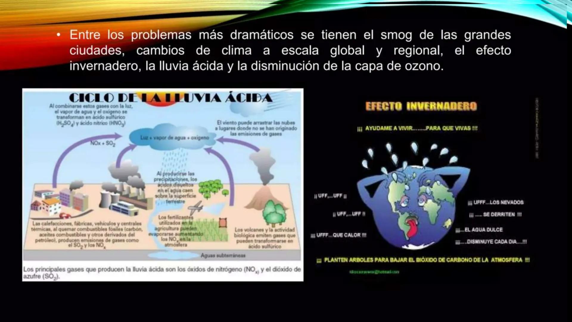 Contaminación del Aire
ww ¿Qué es la contaminación
• Es una mezcla de partículas sólidas y
gases en el aire que perjudican de
forma seria y 