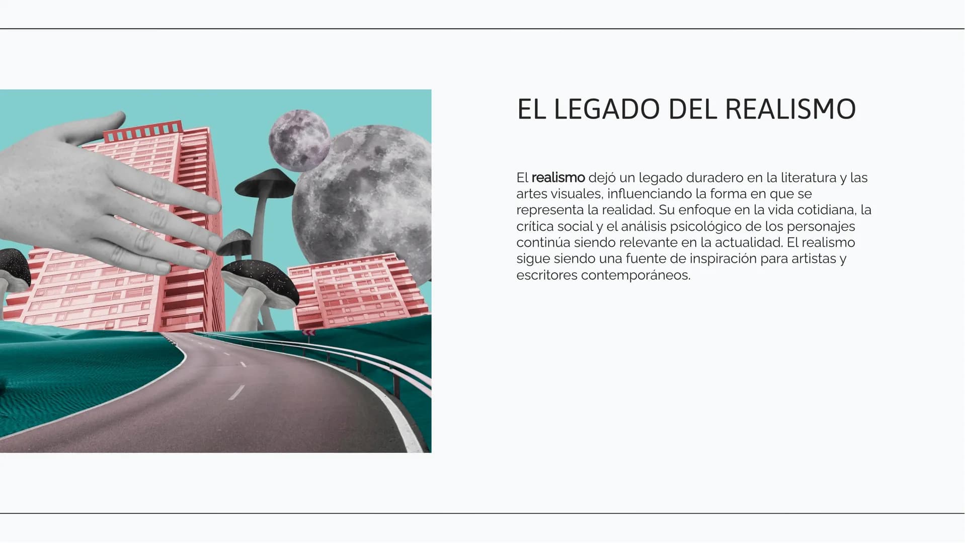 Explorando el
Realismo: Concepto y
Ejemplos en la
Literatura INTRODUCCIÓN AL REALISMO
El realismo es un movimiento literario que busca
repre