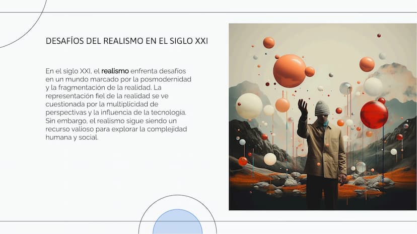 Explorando el
Realismo: Concepto y
Ejemplos en la
Literatura INTRODUCCIÓN AL REALISMO
El realismo es un movimiento literario que busca
repre