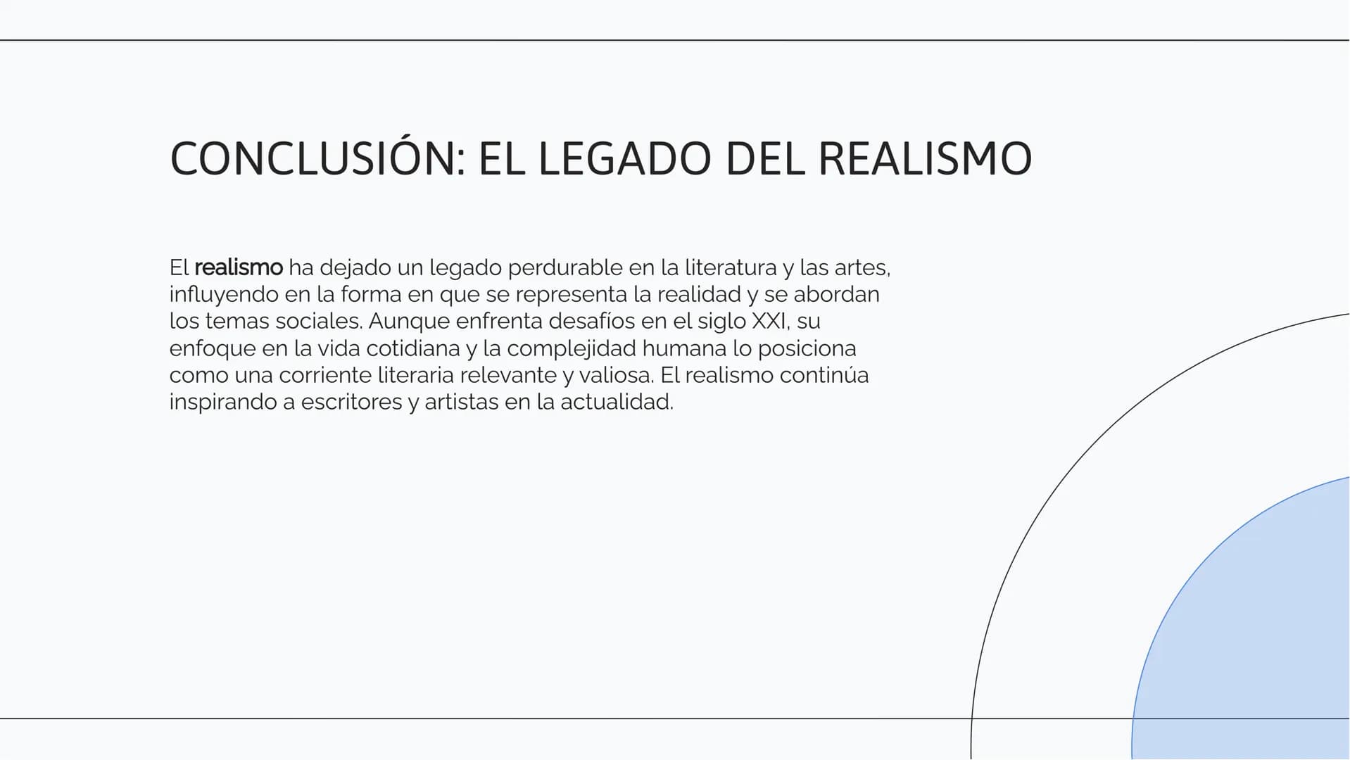Explorando el
Realismo: Concepto y
Ejemplos en la
Literatura INTRODUCCIÓN AL REALISMO
El realismo es un movimiento literario que busca
repre