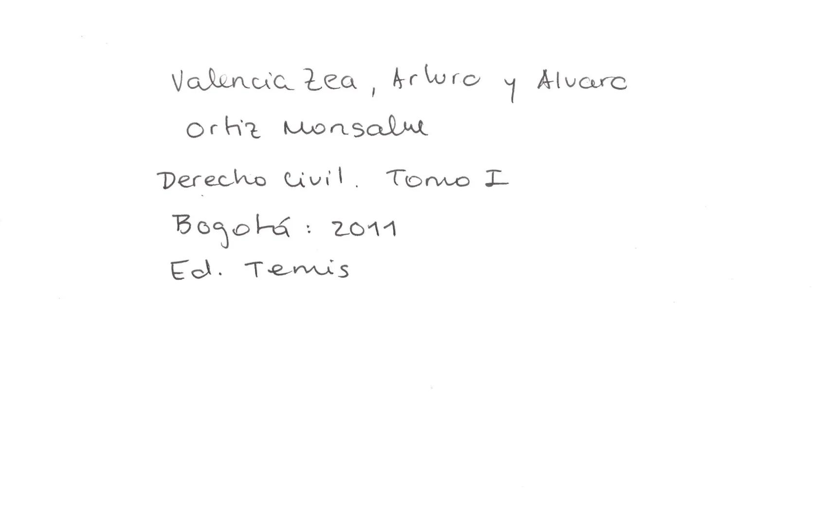 Valencia zea, Arluro y Alvare
Ortiz Monsalue
Derecho Civil. Tomo I
Bogotá: 2011
Ed. Temis CAPÍTULO III

NACIMIENTO Y ORGANIZACIÓN
DE LA PERS