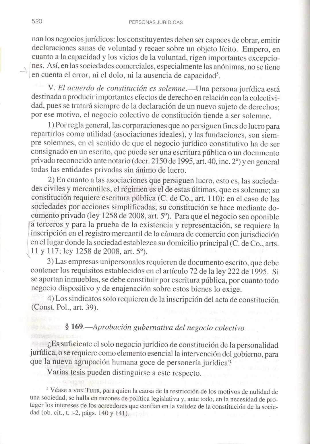 Valencia zea, Arluro y Alvare
Ortiz Monsalue
Derecho Civil. Tomo I
Bogotá: 2011
Ed. Temis CAPÍTULO III

NACIMIENTO Y ORGANIZACIÓN
DE LA PERS
