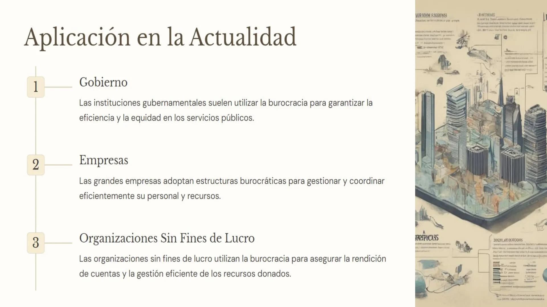Origen y Fundamentos
La Teoría Burocrática se desarrolló a principios del siglo XX por Max Weber,
busca mejorar la eficiencia organizacional