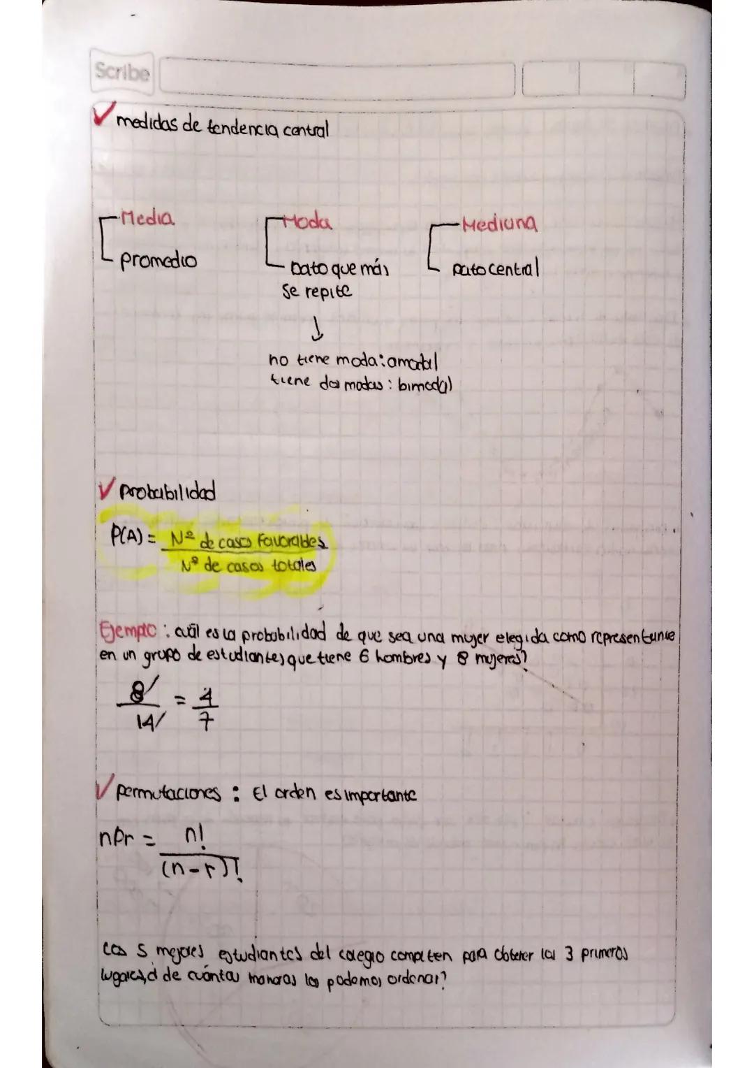 medidas de tendencia central y probabilidad