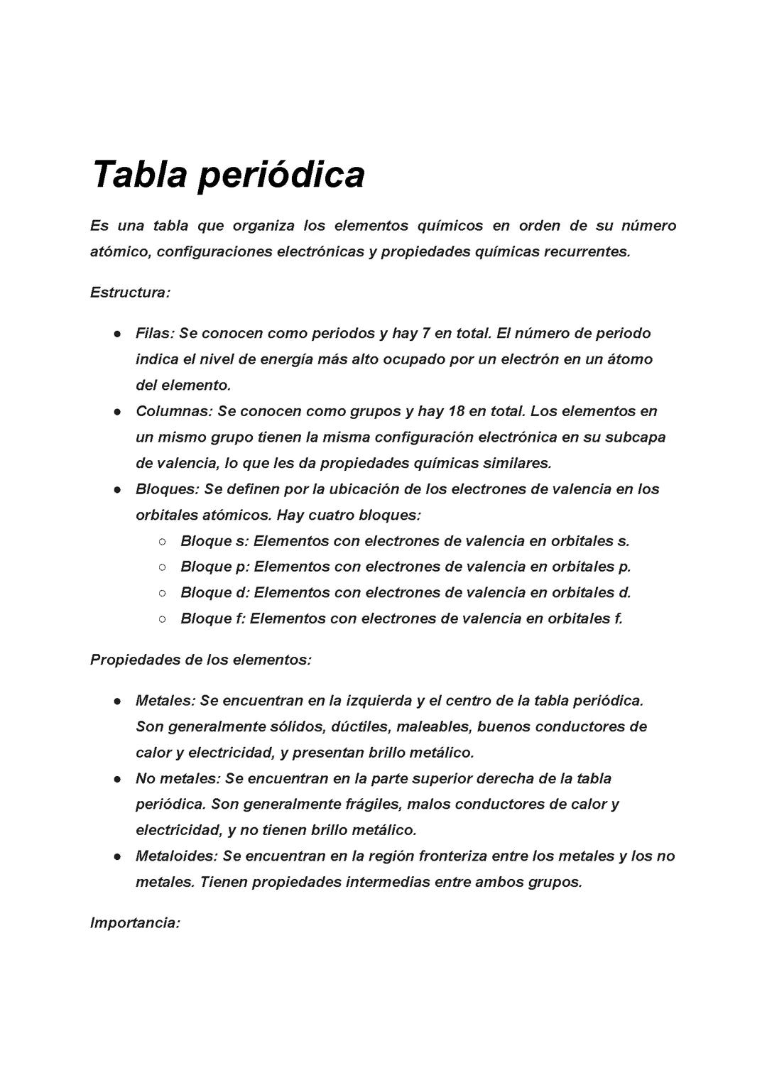 Tabla periódica