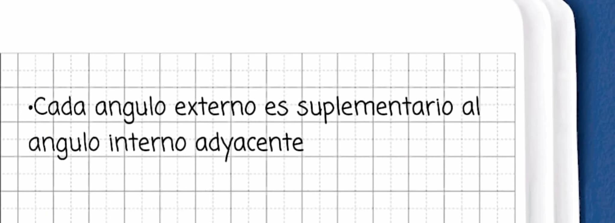 Suma de ángulos
Suma de ángulos internos
La suma de los ángulos internos de un
polígono con n lados está dada por la
fórmula:
Suma de angulo