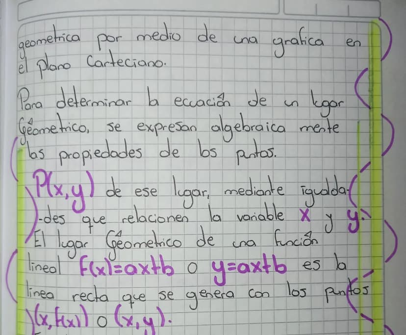 La Geometria Analitica
/ Representa el area de bo Geometria,
es el estudio de las
las transformaciones trans dodas
Cullo objetivo
figuras y
