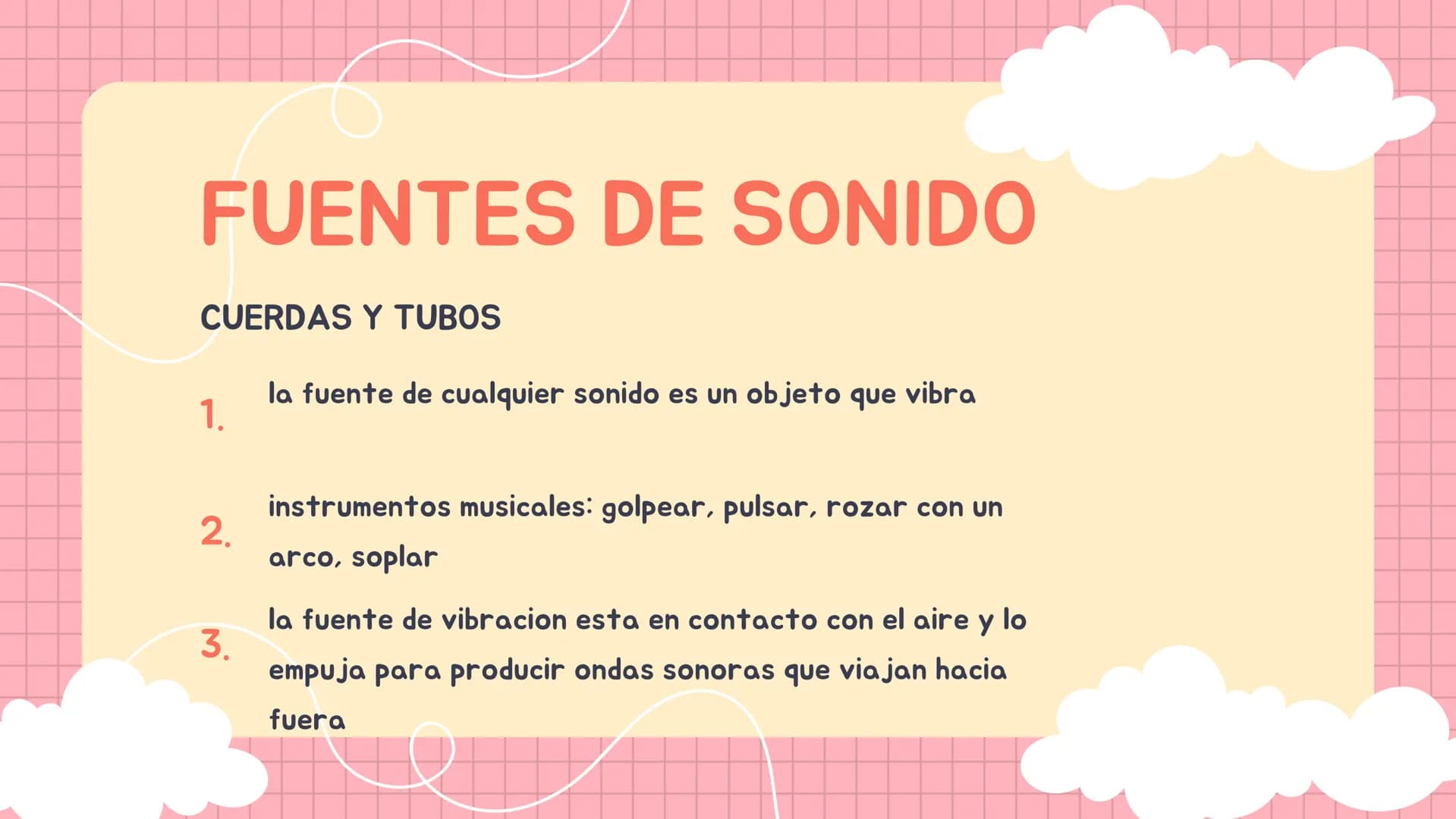 SONIDO CARACTERISTICAS
DEF: SENSACIÓN FÍSICA QUE ESTIMULA LOS OIDOS EN
FORMA DE ONDA LONGITUDINAL
1.
2.
la rapidez del sonido es diferentes 