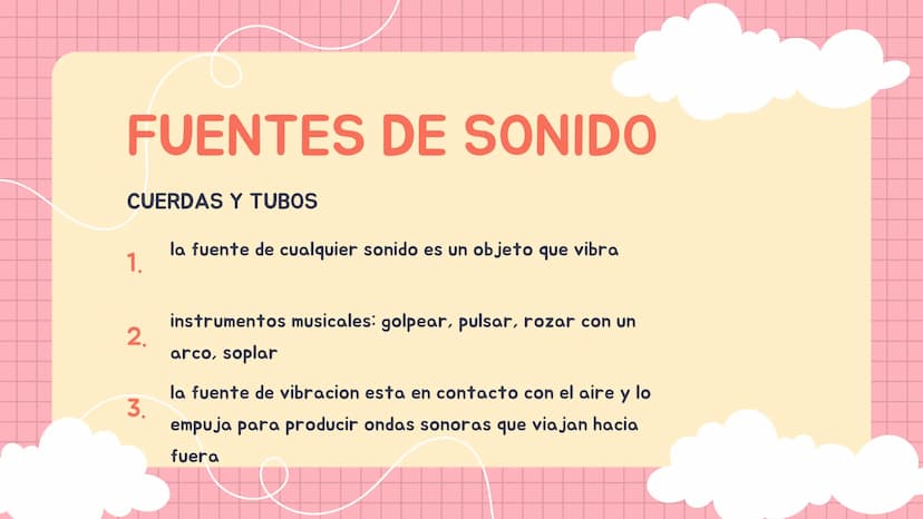 SONIDO CARACTERISTICAS
DEF: SENSACIÓN FÍSICA QUE ESTIMULA LOS OIDOS EN
FORMA DE ONDA LONGITUDINAL
1.
2.
la rapidez del sonido es diferentes 