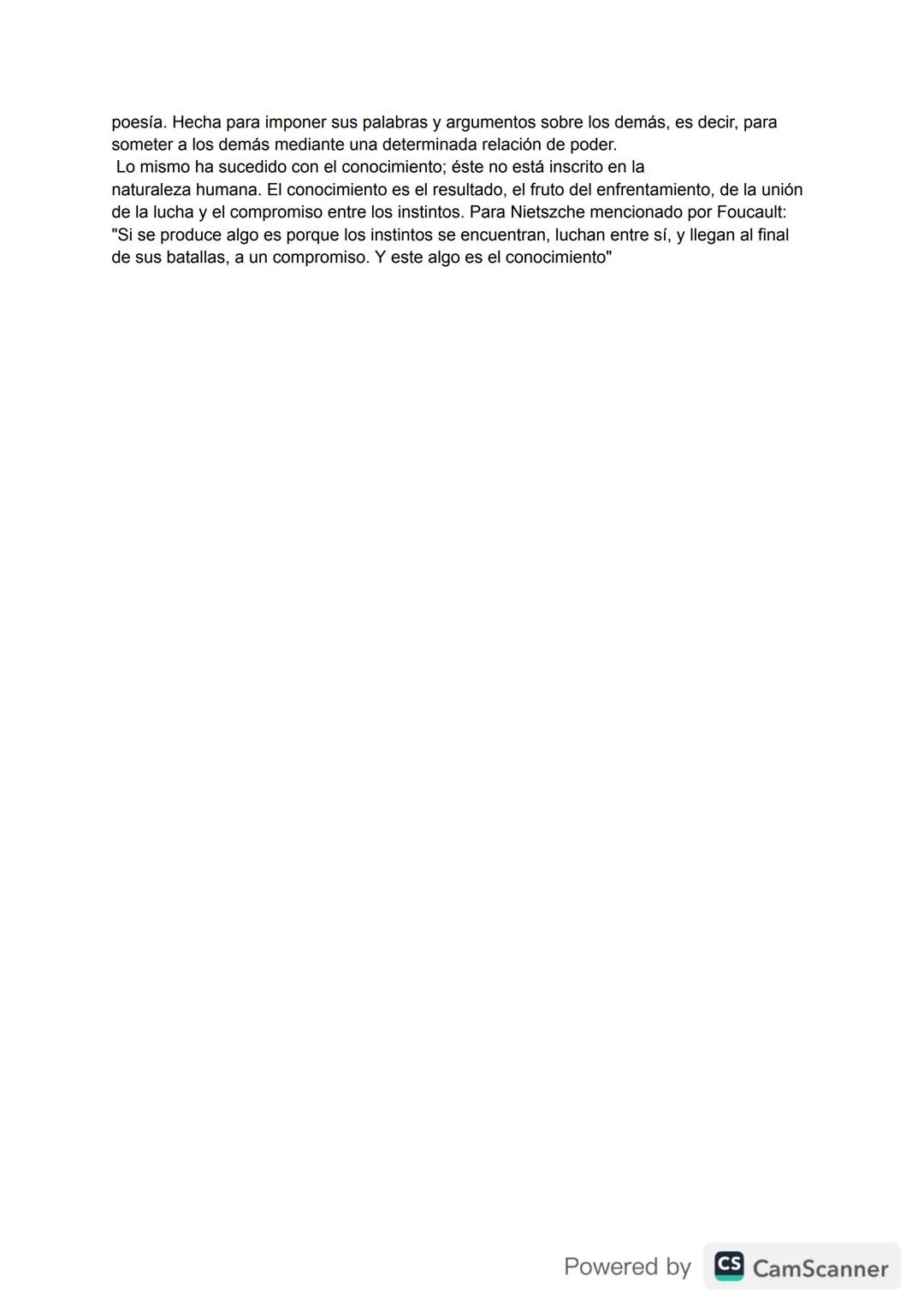 Topología del poder
Para Focault, el poder no es algo que posee la clase dominante; postula que no es una
propiedad sino que es una estrateg